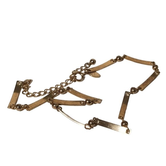 After Thoughts Fashion Choker Silver Toned Adjustable Metallic Necklace Jewelry - Picture 3 of 7